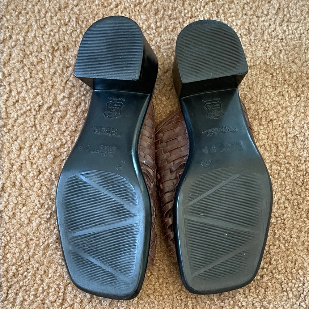 Monterey Bay Dark Brown Woven Mules - Picture 3 of 5
